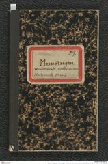 Seite 1, Tagebuch "Munzingen, WildKirchli, Achenheim, Metternich, Rhens, Basel" (NHMW-PRAE-BBB-29)